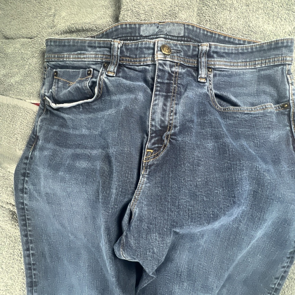 Revtown‎ Jeans Mens 36x30 Blue Decade Denim Automatic Straight Stretch Denim Men
